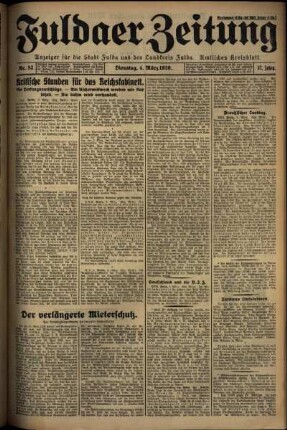 Ausgabe vom Dienstag, den 04. März 1930.