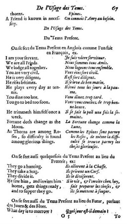 De l'Usage des Tems.