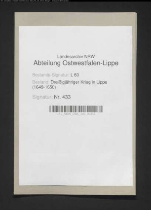 Rechnungsbuch des gräflichen Kontributionsschreibers Peter Diestelhorst