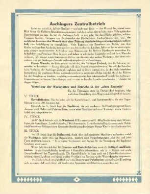 Aschingers Zentralbetrieb