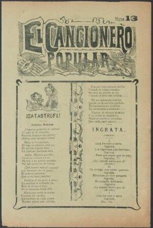 13: ¡Catástrofe! : canción moderna
