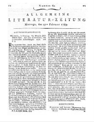 Das Portrait : ein Lustspiel in einem Aufzuge. - Leipzig : Schneider, 1789