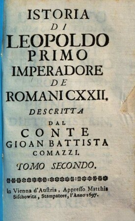 Istoria di Leopoldo Primo : imperadore de Romani CXXII. 2