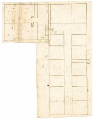 Querschnitt durch das Badhaus (Quart)