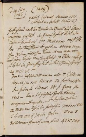 1409-1444, 14. Juni 1786 Politisch. Journal Januar 1781 - 5. Juli 1786 Beschreibung von Amboina...