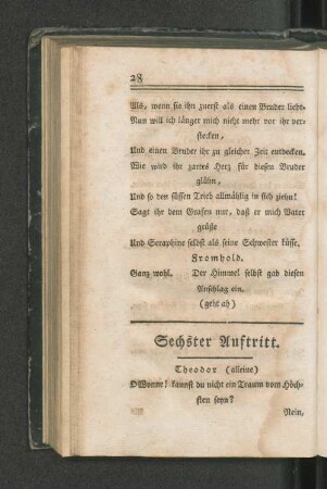 [Sechster Auftritt. - Zehnter Auftritt.]