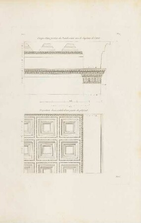 Abb.: Pl. 40 Coupe d'une portion du Pandrosium avec le chapiteau de l'Ante.