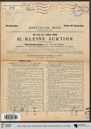 Handzeichnungen Alter Meister (Nr. 1-127)