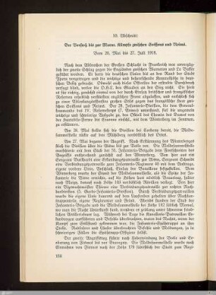 10. Abschnitt: Der Vorstoß bis zur Marne. Kämpfe zwischen Soissons und Reims