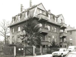 Dresden-Trachau, Böttgerstraße 28. Doppelwohnhaus (um 1912/13). Straßenansicht