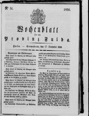 Nr. 51, Ausgabe vom 17. Dezember 1836