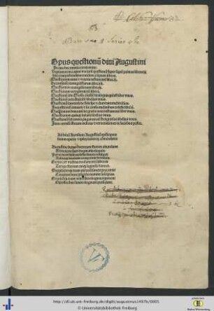 Ad Aurelium Augustinum huius operis et ipsum lecturorum commendatio