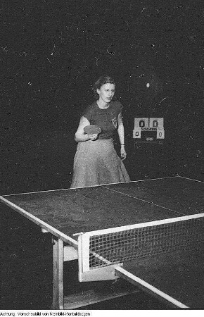 Berlin, Deutsche Einzelmeisterschaften im Tischtennis, März 1952
