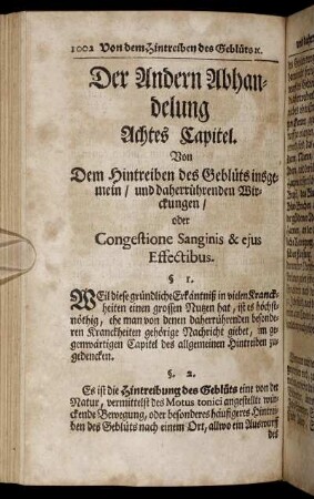 Achtes Capitel. - Neuntes Capitel.