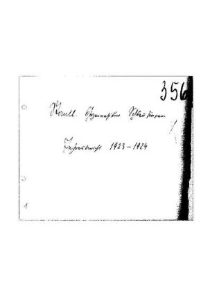 1923/24: Jahresbericht ... - 1923/24
