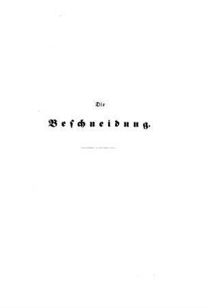 Die Beschneidung : historisch u. medizinisch beleuchtet / von M. G. Salomon