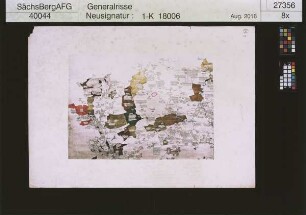 Erste Landvermessung des Kurstaates Sachsen von Matthias Oeder (1586-1607); Reproduktion zum 800. Regierungsjubiläum des Hauses Wettin