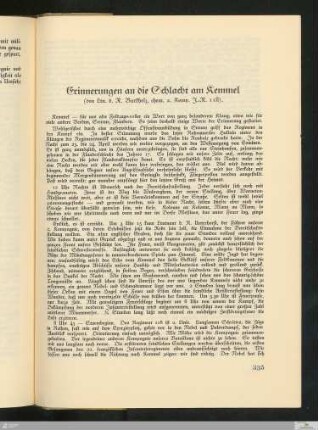 Erinnerungen an die Schlacht am Kemmel