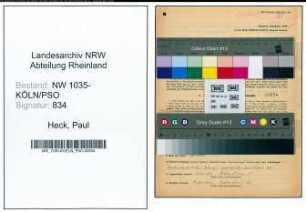 Entnazifizierung Paul Heck , geb. 28.04.1906 (Lokfuehrer)