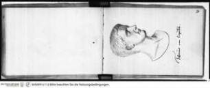 Skizzenbuch Latium, Rom, Tiberius vom Capitol