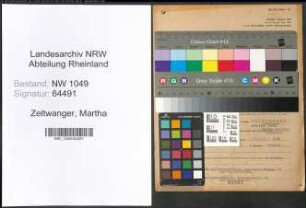 Entnazifizierung Martha Zeltwanger , geb. 06.01.1916 ()