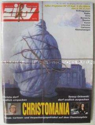 Berliner Stadtmagazin "zitty" aus der Zeit der Reichstagsverhüllung