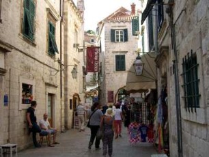 Dubrovnik: Straßenzug der Altstadt