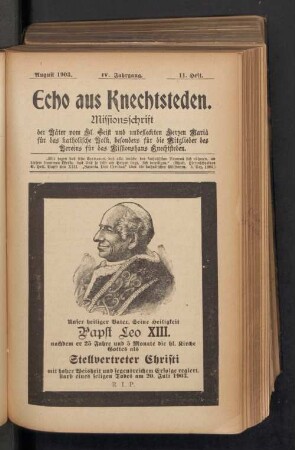 August 1903. 11. Heft