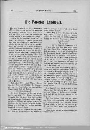 Die Parochie Landwüst