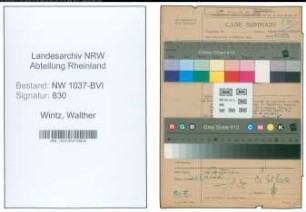 Entnazifizierung Walther Wintz , geb. 00.00.0000 (Justizinspektor)