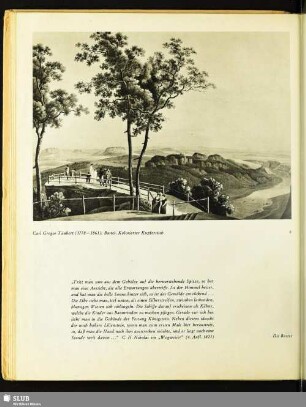 Carl Gregor Täubert (1778-1861): Bastei. Kolorierter Kupferstich