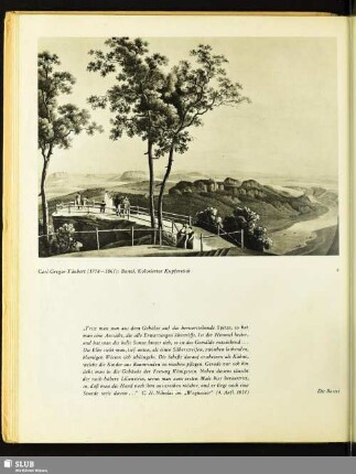 Carl Gregor Täubert (1778-1861): Bastei. Kolorierter Kupferstich