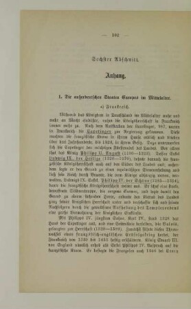 Sechster Abschnitt. Anhang
