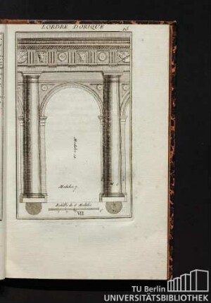 VII. L'Ordre Dorique. Description de...