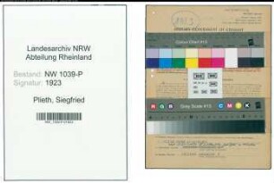 Entnazifizierung Siegfried Plieth , geb. 01.09.1921 ()