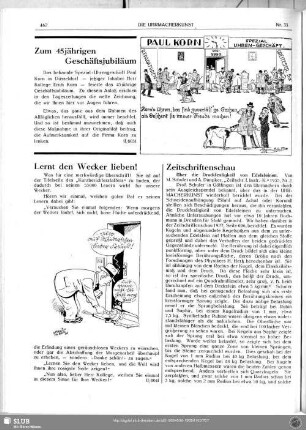 Lernt den Wecker lieben!