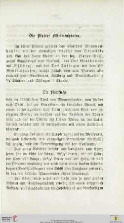 Die Pfarrei Mimmenhausen