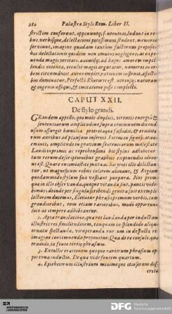 Caput XXII. De stylo grandi