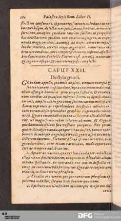 Caput XXII. De stylo grandi