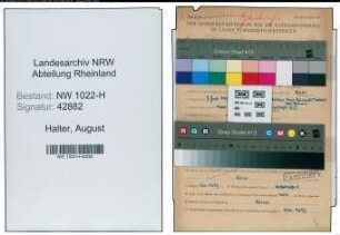 Entnazifizierung August Halter , geb. 07.07.1901 (Betriebsleiter)