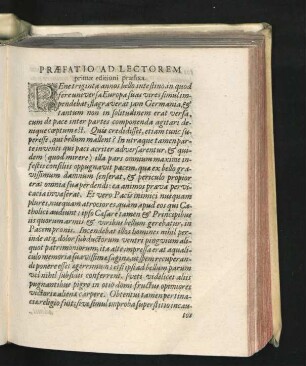 Praefatio Ad Lectorem primae editioni praefixa.