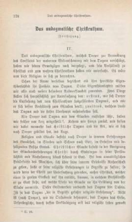 178-194 Das undogmatische Christenthum