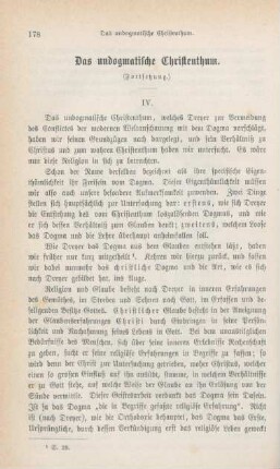 178-194 Das undogmatische Christenthum