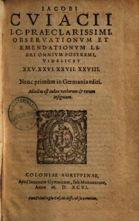 Observationum & emendationum libri omnium postremi, videlicet XXV. XXVI. XXVII. XXVIII.