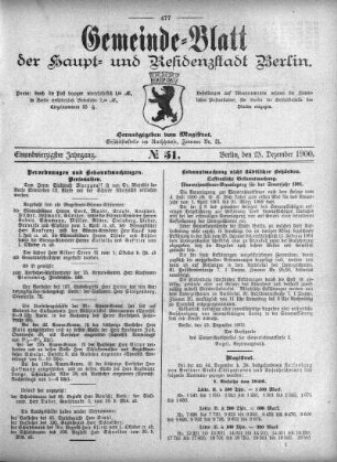 1900,51: No. 51, 23. Dezember 1900