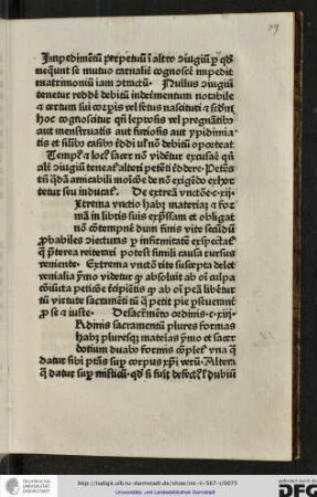 [E]xtrema unctio habet materiam et formam in libris suis expressam et obligat non contempnere dum finis vite secundum probabiles coniecturas...