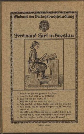 Einband der Verlagsbuchhandlung Ferdinand Hirt in Breslau