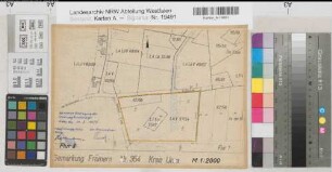Ardey (Froendenberg), Flurbereinigung Ardey, Schätzungskarte Frömern Flur 8