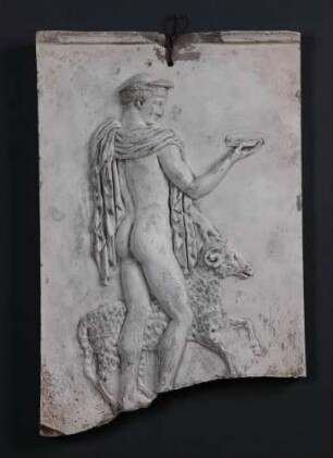 Hermes (Merkur), einen Widder führend