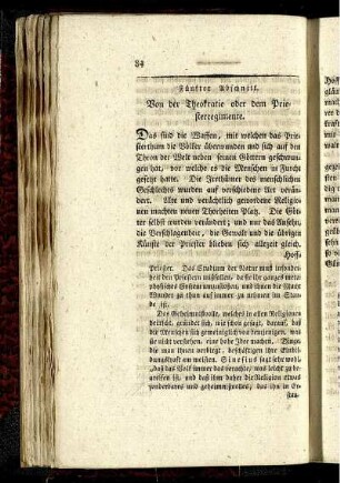 Fünfter Abschnitt. Von der Theokratie oder dem Priesterregimente.
